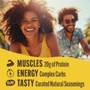 Lenny & Larry'S Boujie Mustard Fitzels- Savory Pretzel Snacks Incredibly Tasty, High Protein, Salty, Vegan, 20 G'S Of Plant Based Protein 8 (Eight) Bags, 3 Oz Each