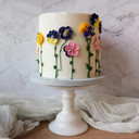 O'Creme Pansy Royal Icing Sugar Flower 1-1/4 Inch - For Cake Decorating - Decorations For Cakes, Cupcake Toppers - Birthday, Wedding, Valentines, Baby