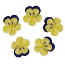 O'Creme Pansy Royal Icing Sugar Flower 1-1/4 Inch - For Cake Decorating - Decorations For Cakes, Cupcake Toppers - Birthday, Wedding, Valentines, Baby