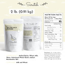 Scratch Malted Milk Powder - (2Lb) Perfect For Milkshakes & Baking, Classic Diner-Style Flavor, Resealable Pouch