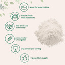 Premium Vital Wheat Gluten, 6Lbs Powder | Great For Bread Making & Seitan | 24G High Protein Per Serving | Low Carb Baking Flour | Plant Based | Vegan & Keto Friendly | Non-Gmo