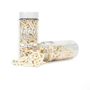 Krazy Sprinkles White Pearl Sugar Rods - (1/2 Cup 1X Jar) | Sprinkles For Baking, Ice Cream & Decorating By Bakell