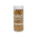 Krazy Sprinkles Gold Pearl 8Mm Beads - (1/2 Cup 1X Jar) | Sprinkles For Baking & Decorating By Bakell