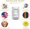 Bakell Dazzler Dust Art & Craft Glitter, 25G Jar Bulk | Dazzler Dust | Non-Toxic Decorating Glitter | Arts, Crafts, Slime, Glue, Paint, Face & Body (Sea Green)