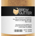 Bronze Brew Glitter Edible Glitter For Drinks, Cocktails, Beer, Garnish Glitter & Beverages | Kosher & Halal Certified | 100% Edible & Food Grade | Vegan, Gluten, Nut Free (25G, Bronze)