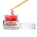 Bakell Edible Glitter Flakes | Vegan Orange Edible Shimmer Flakes | Kosher Certified | Halal Certified | 100% Edible & Food Grade | Cakes, Cupcakes, Decoration (Orange, 50G)