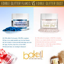 Bakell'S Black Shimmer Flakes - (50G, 1X Jar) | Chic Edible Glimmering Flakes For Sophisticated Culinary Creations!