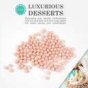 O'Creme Pink-Ivory Edible Sugar Pearls Cake Decorating Supplies For Bakers: Cookie, Cupcake & Icing Toppings, Beads Sprinkles For Baking, Certified, Candy Sugar Ball Accents (8Mm, 8 Oz)