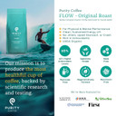 Purity Coffee Flow Medium Roast Organic Coffee - Usda Certified Organic Specialty Grade Arabica Whole Bean Coffee - Third Party Tested For Mold, Mycotoxins And Pesticides - 5 Lb Bag