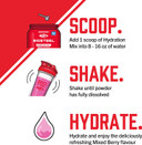 Biosteel Zero Sugar Hydration Mix, Great Tasting Hydration With 5 Essential Electrolytes, Mixed Berry, 100 Servings Per Tub