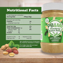 Pb&Me Sugar Free Peanut Butter Powder - Powdered Peanut Butter No Sugar For Low Calorie Snacks And Smoothies, Low Carb Peanut Powder Protein Snack, 453G Jar (1-Pack)