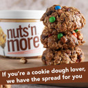 Nuts N More Chocolate Chip Cookie Dough Peanut Butter Spread - High Protein, Low Carb, Low Sugar, Gluten Free, Non-Gmo, All-Natural Nut Butter Snack (15Oz Jar)
