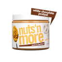 Nuts N More White Chocolate Pretzel Peanut Butter Spread - High Protein, Low Carb, Low Sugar, Gluten Free, Non-Gmo, All-Natural Nut Butter Snack (15Oz Jar)