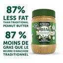 Pb&Me Natural Powdered Peanut Butter - Gluten Free, High Protein, Less Calorie Peanut Butter For Smoothie And Protein Shake Add Ins- 87% Less Fat Than Creamy Peanut Butter - Dark Roast 16 Ounce, 1 Pack