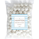 White Shimmer Gumballs 1 Inch Gumballs, 2 Pound Bulk Bag (Approx. 110 Pieces), White Candy, Gumballs 1 Inch White Shimmer, The Hampton Popcorn & Candy Company