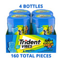 Trident Vibes Sour Patch Kids Blue Raspberry Sugar-Free Chewing Gum, 4 Bottles Of 40 Pieces (160 Total Pieces) Trident Vibes Sour Patch Kids Blue Raspberry Sugar-Free Chewing Gum, 4 Bottles Of 40 Pieces (160 Total Pieces)