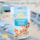 Sunshine Nut Company Whole Roasted Cashews, Perfectly Plain Flavor, No Added Salt, 6 Pack, 7 Oz. Each, Gluten Free, Peanut Free And Vegan Individual Snack Packs For Kids And Adults, Gmo Free