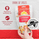 Sunshine Nut Company Whole Roasted Lightly Salted Cashews, Spark Of Spices Flavor, 4 Pack, 7 Oz. Each, Gluten Free, Peanut Free And Vegan Individual Snack Packs For Kids And Adults, Gmo Free