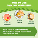 Manitoba Harvest Organic Ground Hemp Seed, 7 Oz, 5G Plant Based Protein, 6G Of Fiber Per Serving, Non-Gmo Project Verified, Vegan, Keto, Paleo, Omega 3 & 6, Smoothies, Oatmeal, Use In Baking