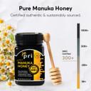 P.R.I Manuka Honey, Mgo 300+, 1.1Lb New Zealand Raw Manuka Honey (500G)