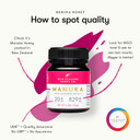 New Zealand Honey Co. Raw Manuka Honey Umf 20+ | Mgo 829+ 4.4Oz, Umf Certified & Bamboo Spoon 12Cm
