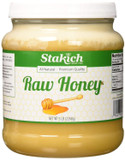 Stakich Raw Honey - Pure, Unprocessed, Unheated, Kosher - 5 Pound (80 Ounce)