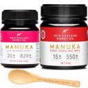 Manuka Honey Immu. Bundle - New Zealand Honey Co. Umf 15+ 8.8Oz | Umf 20+ 4.4Oz | Bamboo Spoon