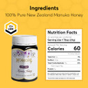 P.R.I Mossop'S Manuka Honey Umf 20+/Mgo 830+, New Zealand Raw Monofloral Manuka Honey (250G/8.8Oz)
