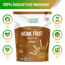 Health Garden Monk Fruit Sweetener, Golden- Non Gmo - Gluten Free - Sugar Substitute - Kosher - Keto Friendly (3 Lbs) (9505)