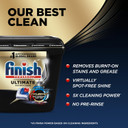 Finish Ultimate Dishwasher Pods, No Pre-Rinse Dishwasher Detergent Soap Removes Burnt-On Stain, With Cyclesync Technology, Degreasing & Scrubbing Power, 76 Count