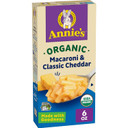 Annie'S Organic Macaroni And Classic Cheddar, Mac And Cheese, Dinner Side Or Snacks, 6 Oz