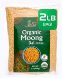 Jiva Organic Yellow Moong Dal 2 Lb - Non-Gmo, Gluten Free - Great For Kitchari - Split Yellow Mung Beans