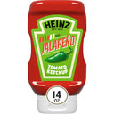 Heinz Tomato Ketchup Blended With Jalapeno, 14 Oz Squeeze Bottle