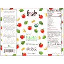 Foods Alive | Organic Zesty Italian Salad Dressing |16 Oz