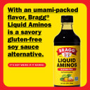 Bragg Liquid Aminos All-Purpose Seasoning - 16 Fl Oz - Gluten-Free Soy Sauce Alternative - Perfect For Stir-Fries And Cooking At Home