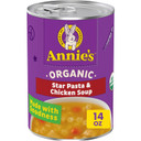 AnnieS Organic Star Pasta And Chicken Canned Soup, Ready To Serve, 14 Oz