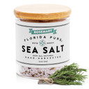 Florida Pure Garlic Sea Salt 80+ Mineral Sea Salt Unrefined Garlic Salt, Non Iodized, Natural Sea Salt For Baking, Cooking, Seasoning & Enhancing Taste, Rich In Taste Flaky Sea Salt (1.8 Oz Jar)