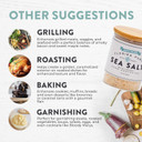 Florida Pure Garlic Sea Salt - 80+ Mineral Sea Salt, Natural, Unrefined, Non Iodized - For Baking, Cooking, Seasoning & Enhancing Taste - Rich Taste Flaky Sea Salt (3 Oz. Pouch)