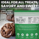 Garnishing Hand Harvested Sea Salt Grains, Baja Fleur De Sel Grain Salt, For Baking And Cooking And Fishing, 4 Oz Bag