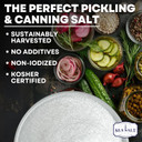 Pickling & Canning Pickling & Curing Salt For Natural Preserving, Fine Kosher Salt For Brining, 5 Lb Pouch, Non Iodized