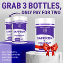 Premium Saffron Extract 8.85Mg With Magnesium Glycinate 500Mg | Mood Support, Stress Relief & Wellness For Women & Men | Non-Gmo, Vegan, All-Natural Capsules