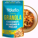 Kiss My Keto Granola Cereal  Salted Caramel Keto Granola Low Carb Cereal (2G-Net) Low Sugar Granola  Grain Free Granola Keto Cereal, Gluten Free Granola Protein Granola, Keto Nut Granola For Yogurt 2Pk