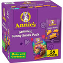 Annie'S Organic Bunny Grahams Snack, Chocolate Chip, Chocolate & Honey, 1.25 Oz, 100 Count