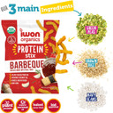 Iwon Organics Sweet Dijon Flavor Snack Stix, High Protein And Organic Healthy Snacks, 8 Bags, 1.5 Ounce