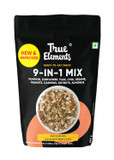 True Elements 9 In 1 Snack Mix 8.82 Oz - Mix Of Pumpkin, Watermelon, Flax, Chia, Sunflower, Peanuts, Soynuts, Almonds & Cashew Nuts