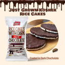 Liebers Thin Chocolate Rice Cakes, Kosher Certified Dairy And Dairy Free Options, Gluten Free Snack (Brittle Topped Dark Chocolate)