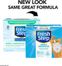 Fresh Step Advanced Simply Unscented Clumping Litter, Fresh Step Unscented Cat Litter Fights Odor On Contact, 18.5 Lb. Box
