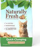 Naturally Fresh Cat Litter Made From Walnut Shells, 1-2 Cats, Unscented, Upcycled, Easy Scooping, Sustainable, 26 Lbs