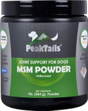 Kala Health Peaktails Msm Powder For Dogs  1 Lb, Pure Organic Sulfur, Supports Joint Health, Mobility & Comfort  Us-Sourced Msm, Flavorless Powder
