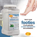Spa Redi - Foot Cream, Sloughing Lotion, Mint And Eucalyptus 128 Oz - Pedicure Massage Foot Care For Dry Cracked Feet, Scrub Gently, Exfoliating, Smooths And Eliminates Buildup Of Dead Skin